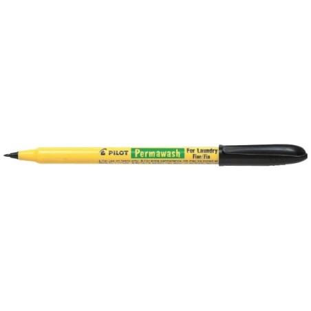 Pilot Permawash Permanent Fabric Marker - 2mm Tip - Black