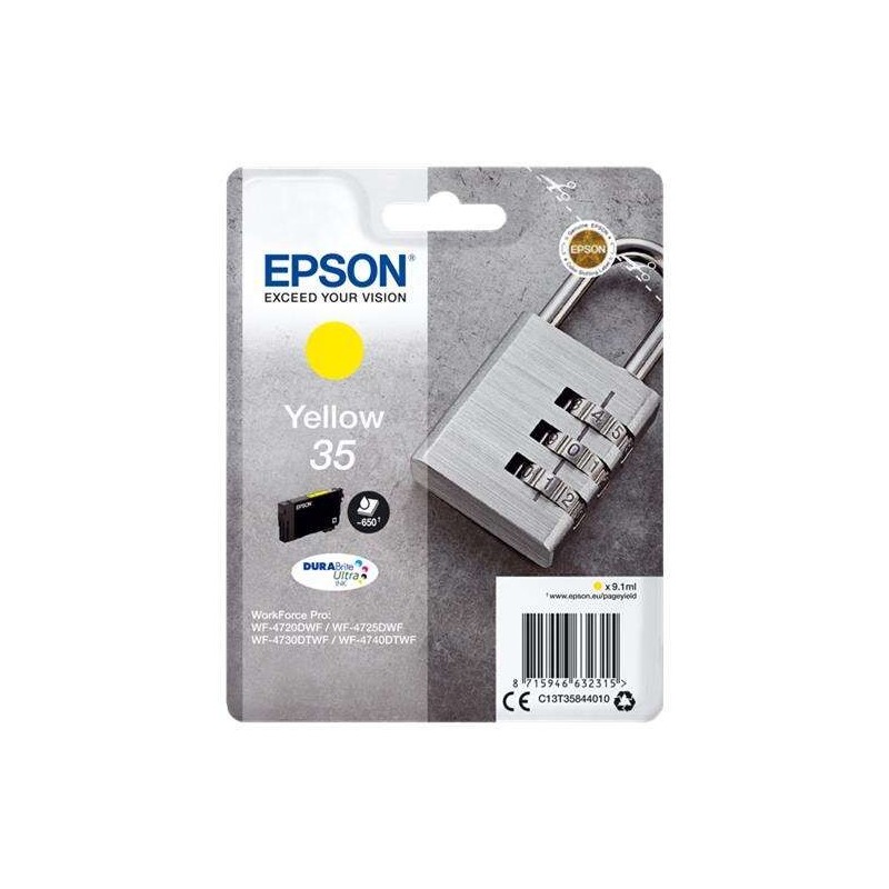 Epson T3584 (35) Jaune Cartouche d'encre Original - C13T35844010