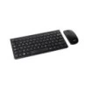 Tooq TQKMW-3101-B Pack de Teclado Inalambrico Compacto - Disposicion QWERTY ES + Raton Inalambrico 1600dpi - Slim - 4 Botones