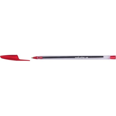Molin Medium Point Ballpoint Pen - Oil-Based Ink - Quick Drying - Red