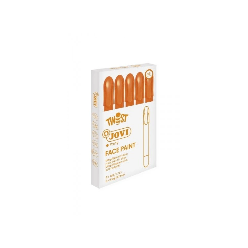 Jovi Twist Stick de Pintura Facial - Hipoalergénico - Base Água - Fácil Aplicação - Grande Cobertura - Seca Rápido - Fácil de