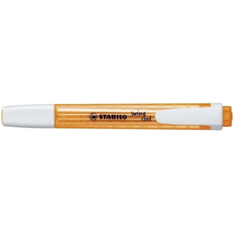 Stabilo Swing Cool Highlighter - Flat Barrel - Chisel Tip - Line Width between 1 and 4mm - Water-Based Ink - Anti-Dry-Out