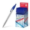 ErichKrause R-301 Matic Boligrafo Retractil Punta de Bola 1.0mm - Tinta de Secado Rapido - Cuerpo Transparente - Color Azul