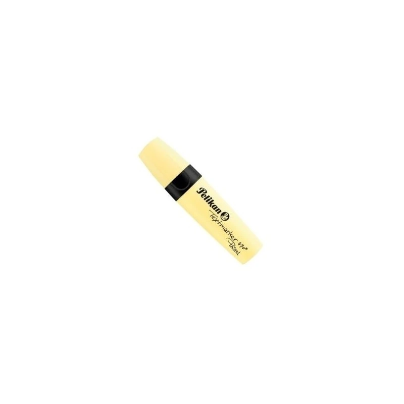 Pelikan Textmarker 490 Surligneur - Ergonomique - À Base d'Eau - Pointe Biseautée avec 3 Largeurs de Tracé - Couleur Jaune