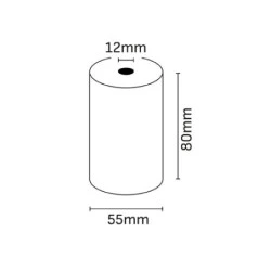 Oqonos Rolo de Papel Térmico 80x55x12mm, Sem BPA, FSC