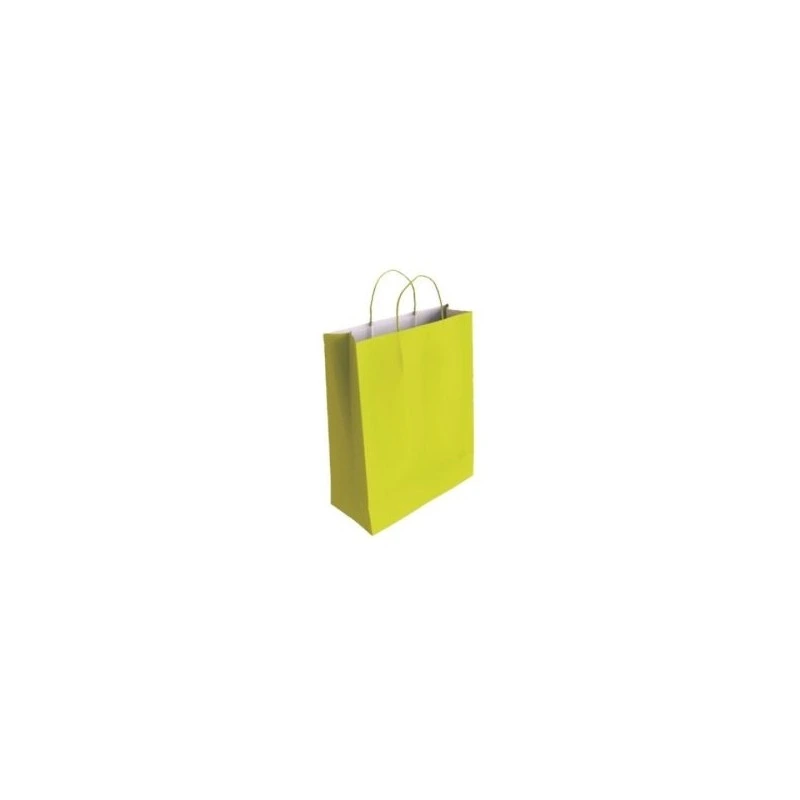 Bismark Sac en Papier Cellulose - Dimensions 24x8x18cm - Couleur Pistache