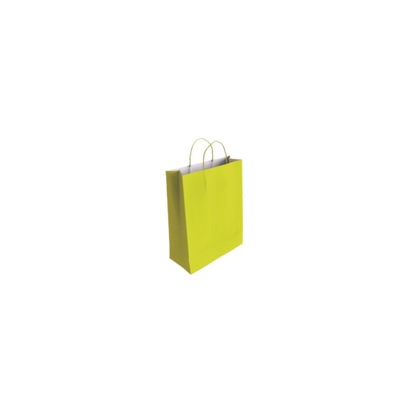 Bismark Saco de Papel Celulose - Medidas 24x8x18cm - Cor Pistácio