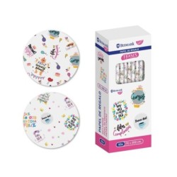 Bismark Phrases Rouleau de Papier Cadeau - Dimensions 70cmx200cm - 2 Designs Différents