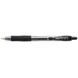 Pilot Boligrafo de Gel G2 Rollerball Retractil - Recargable - Punta de Bola Redonda 0.7mm - Trazo 0.32mm - Grip Ergonomico