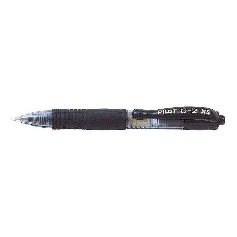 Pilot Boligrafo de Gel G2 Pixie XS Retractil - Punta de Bola Redonda 0.7mm - Trazo 0.32mm - Grip Ergonomico - Color Negro