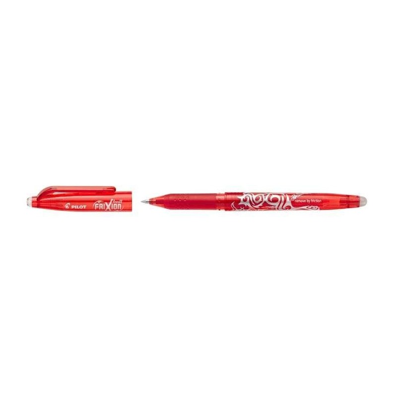 Pilot Frixion Ball Erasable Gel Pen - 0.7mm Ball Tip - 0.4mm Line Width - Ergonomic Grip - Red