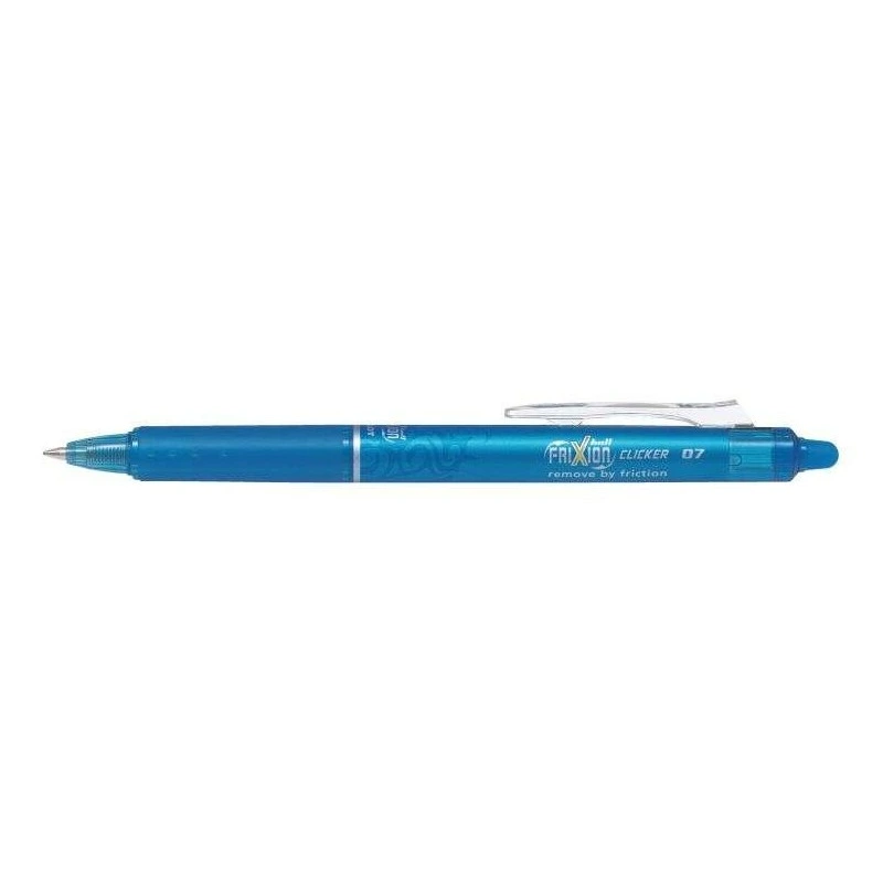 Pilot Frixion Clicker Esferográfica de Gel Apagável Retrátil - Ponta de Bola 0,7mm - Traço 0,4mm - Punho Ergonómico - Cor Azul