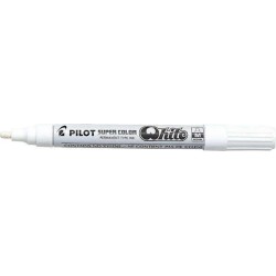 Pilot Super Color Marqueur Permanent Moyen - Pointe de 4,5mm en Polyacétal - Encre très Dense et Opaque - Corps Métallique