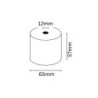 Oqonos Rolo de Papel Térmico 57x65x12mm, Sem BPA, FSC