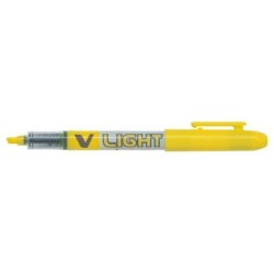 Pilot V-Light Highlighter Marker - 3.60mm Chisel Tip - 3.30mm Line Width - Yellow