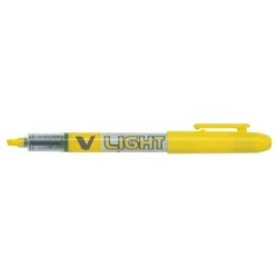 Pilot V-Light Highlighter Marker - 3.60mm Chisel Tip - 3.30mm Line Width - Yellow