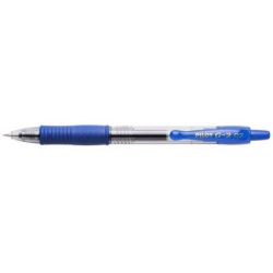 Pilot G2 Retractable Gel Rollerball Pen - Refillable - Round Ball Tip 0.7mm - Line Width 0.32mm - Ergonomic Grip - Colour Blue