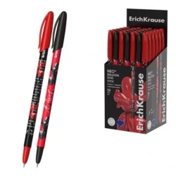 ErichKrause Neo Stick Balloon Dog Boligrafo con Capuchon - Modelos Surtidos - Trazo 0.26mm - Tinta de Baja Viscosidad - Tapa