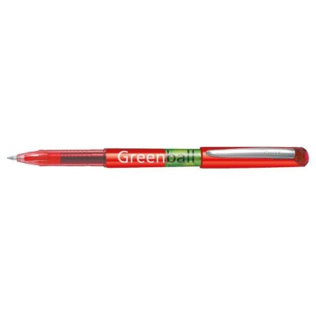 Pilot Esferografica de Tinta Liquida Greenball - Recarregavel - Fabricada com Plastico Reciclado - Ponta Media 0.7mm - Traco