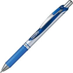 Pentel Energel Stylo à Bille Rétractable - Pointe 0.7mm - Trait 0.35mm - Encre Gel - Rechargeable - Zone de Préhension - Clip
