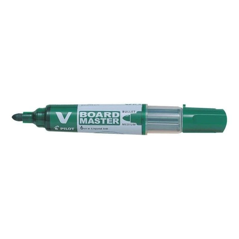 Pilot V-Board Master Begreen Marcador para Quadro Branco - Ponta Redonda 6mm - Traço 2.3mm - 91% Plástico Reciclado