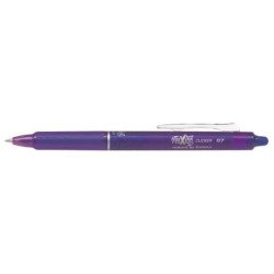 Pilot Frixion Clicker Erasable Retractable Gel Pen - 0.7mm Ball Point - 0.4mm Line - Ergonomic Grip - Violet