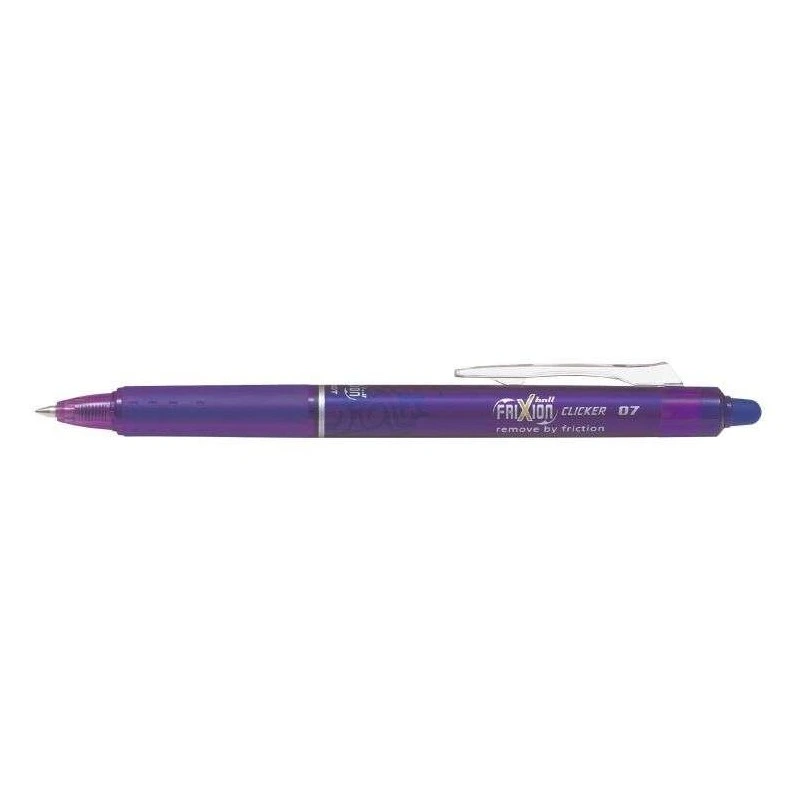 Pilot Frixion Clicker Esferográfica de Gel Apagável Retrátil - Ponta de Bola 0,7mm - Traço 0,4mm - Punho Ergonómico - Cor