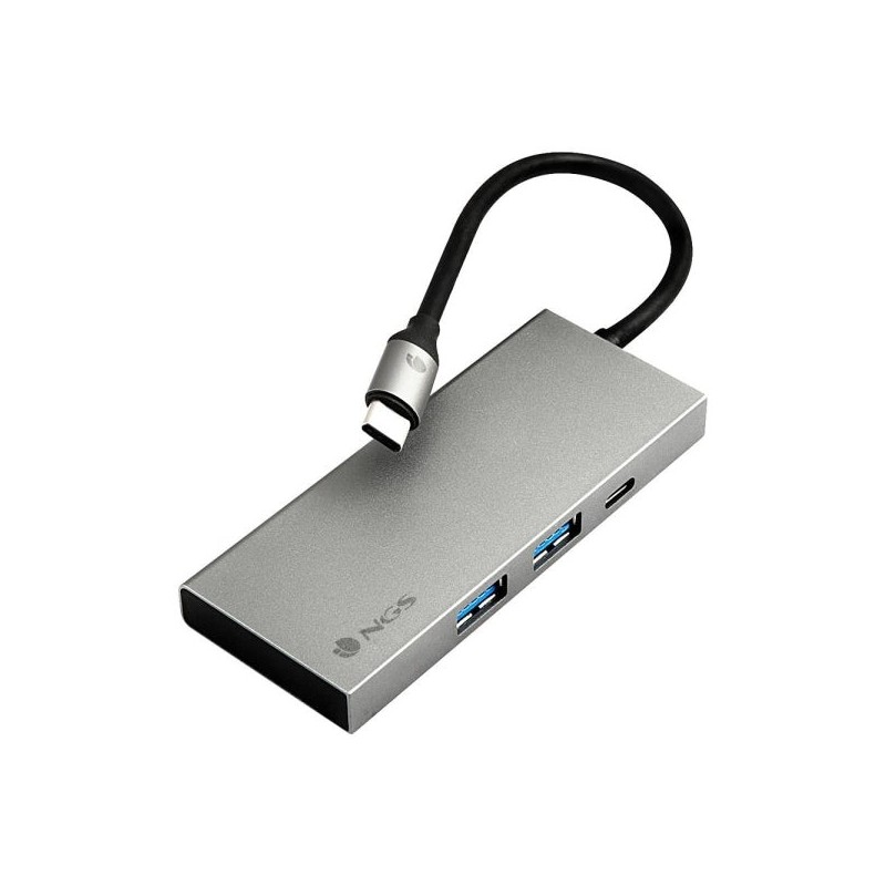 NGS Wonder Dock 4 Pro 4 en 1 Hub USB-C - 2x USB 3.0, 1x USB-C PD 100W, 1x HDMI - Admite Resoluciones Maximas de 4K a 30 Hz