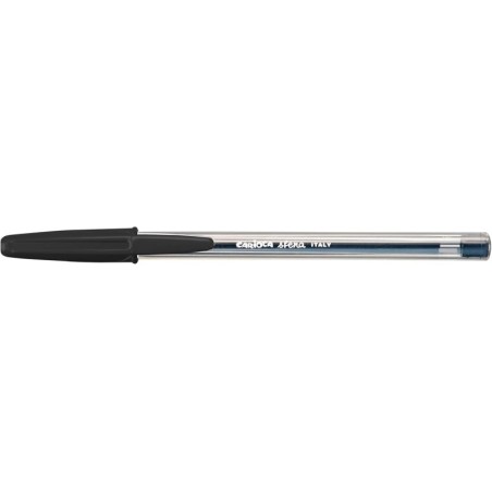Carioca Sfera Ballpoint Pens - Ø 1mm Tip - Super Smooth Writing - Made with 90% Recycled Plastic - Black