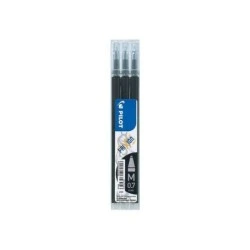 Pilot Pack de 3 Recargas para Frixion Ball / Frixion Clicker - Tinta Gel Apagável - Ponta de Bola 0,7mm - Traço 0,4mm - Cor