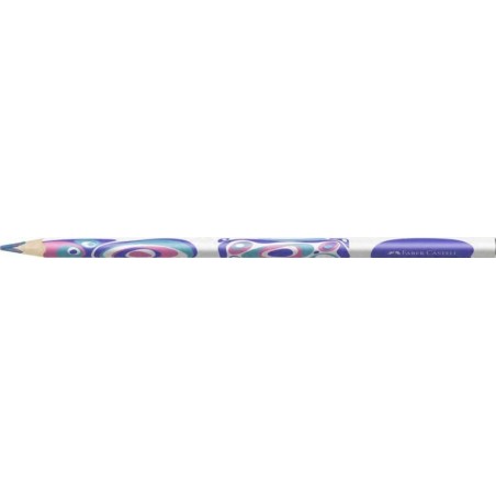 Faber-Castell Fantasia Pastel Lapiz con Mina Multicolor - Cuerpo Triangular Decorado - Madera de Bosques Sostenibles