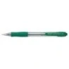 Pilot SuperGrip Retractable Ballpoint Pen - 1.0mm Round Point - 0.27mm Line Width - Oil-Based Ink - Ergonomic Grip - Green