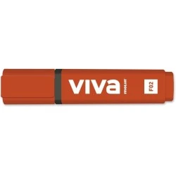 Molin Viva Surligneur Fluorescent - Tracé entre 1 et 5mm - Encre à Base d'Eau - Coloris Rouge
