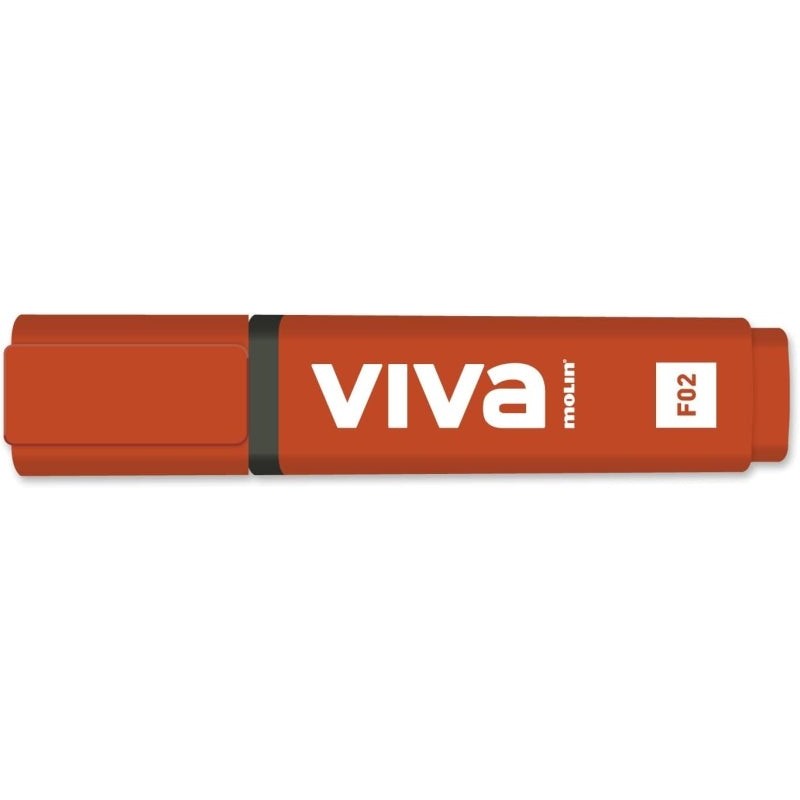 Molin Viva Highlighter - Line Width between 1 and 5mm - Water-Based Ink - Red