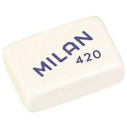Milan 420 Borracha Retangular - Miolo de Pão - Borracha Sintética Suave - Cores Sortidas
