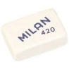 Milan 420 Borracha Retangular - Miolo de Pão - Borracha Sintética Suave - Cores Sortidas