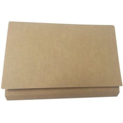 Gio By Elba Two-Tone Kraft Folio Folder with Pocket and Flap - Durable 240gr Card - Pocket and Flap for Extra Protection