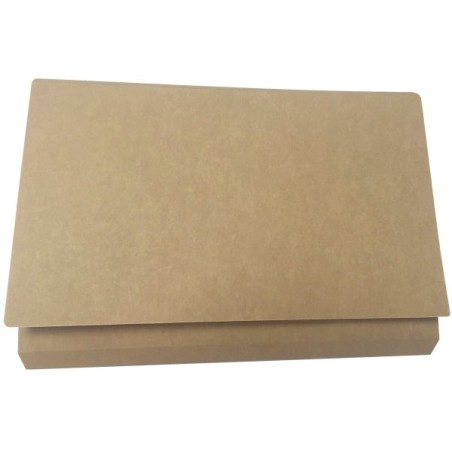 Gio By Elba Two-Tone Kraft Folio Folder with Pocket and Flap - Durable 240gr Card - Pocket and Flap for Extra Protection