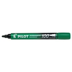 Pilot Permanent Marker 100 - Fine Bullet Tip 4.5mm - 1mm Line Width - Green