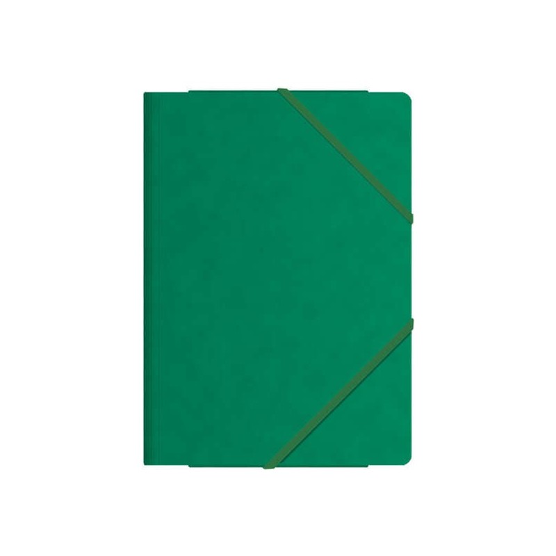 Dohe Carpetas de Gomas con Tres Solapas - Tamaño Folio - Cartulina de Primera Calidad - Plastificadas - Cierre de Gomas Planas