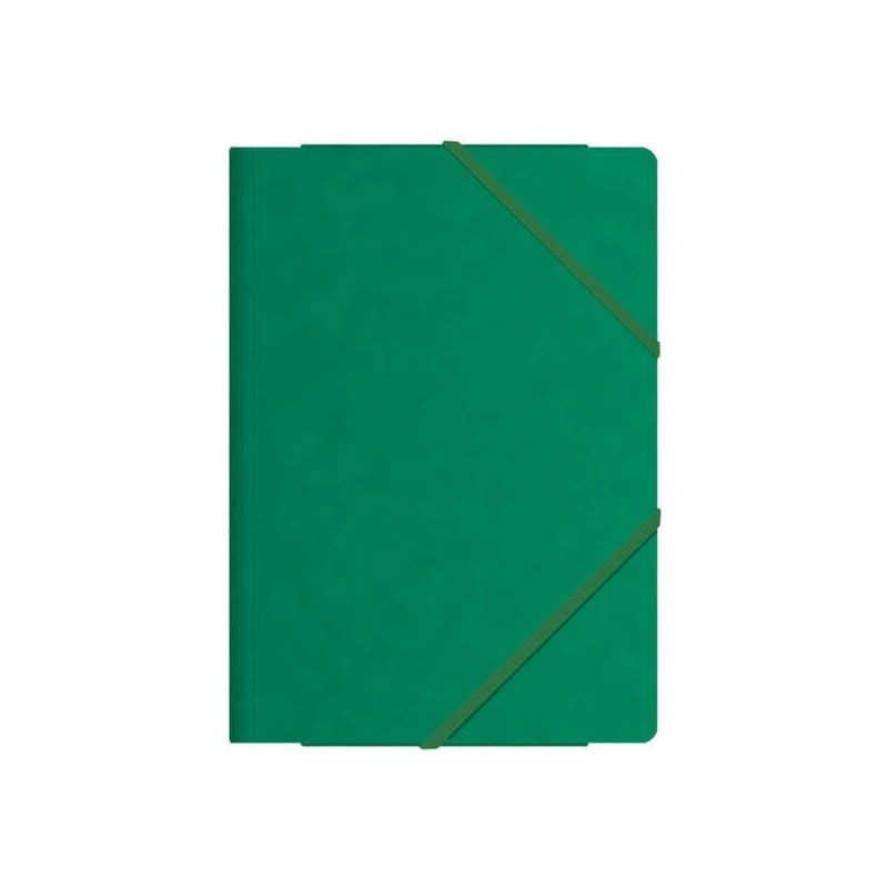 Dohe Chemises à Élastiques avec Trois Rabats - Format Folio - Carte de Première Qualité - Plastifiées - Fermeture à Élastiques