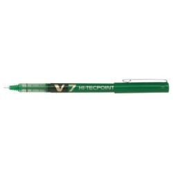 Pilot Esferográfica de Tinta Líquida V7 HI-Tecpoint Rollerball - Ponta Fina de Agulha 0,7mm - Traço 0,5mm - Cor Verde