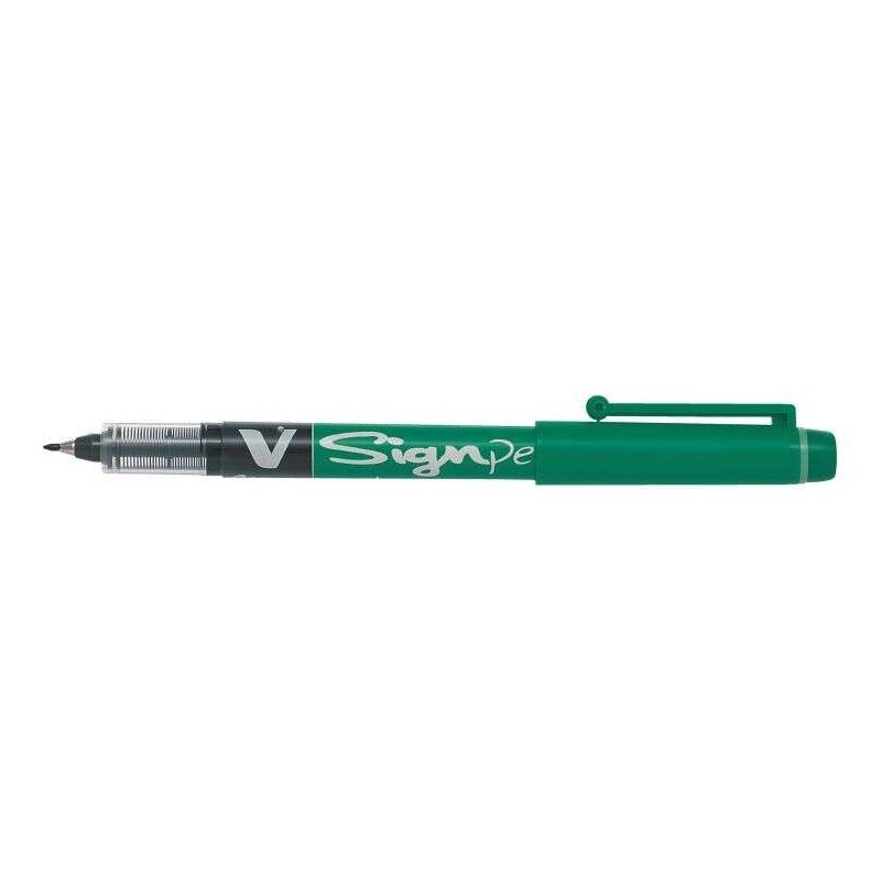 Pilot V-Sign Pen Fine Tip Marker - 2mm Fine Tip - 0.6mm Line Width - Green