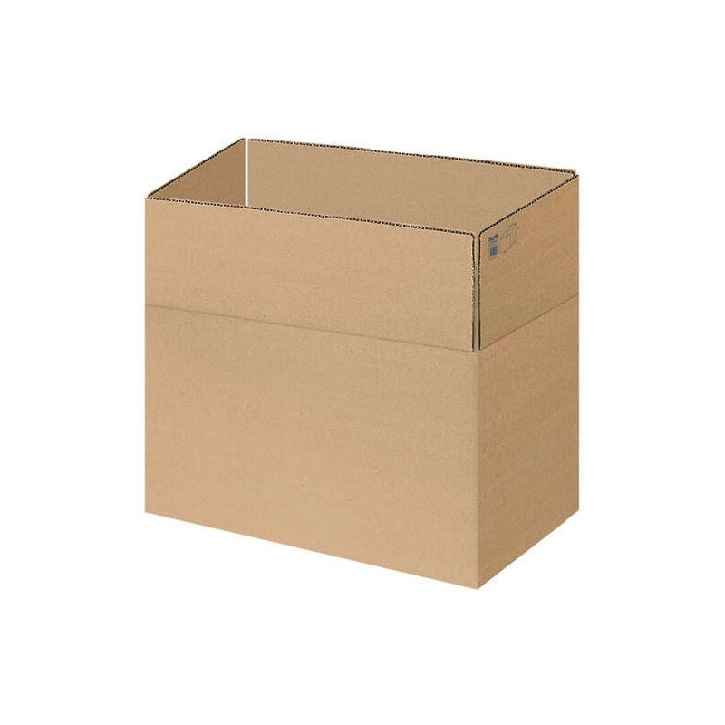 Dohe 4-Flap Packing Boxes - Size 500x340x310mm - 3mm Fluted Cardboard - Strong and Durable - Ideal for Shipping and Storage