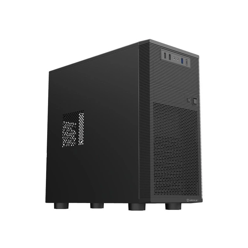 Unykach Aero C15 MicroATX Case - 500W Power Supply Included - Supported Drive Sizes 1x 3.5" , 2 x 2.5" - 1 x USB-A 3.0 2 x