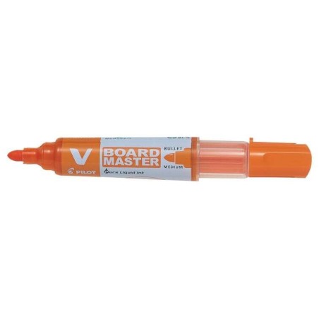 Pilot V-Board Master Begreen Whiteboard Marker - 6mm Round Tip - 2.3mm Line Width - 91% Recycled Plastic - Refillable - Orange