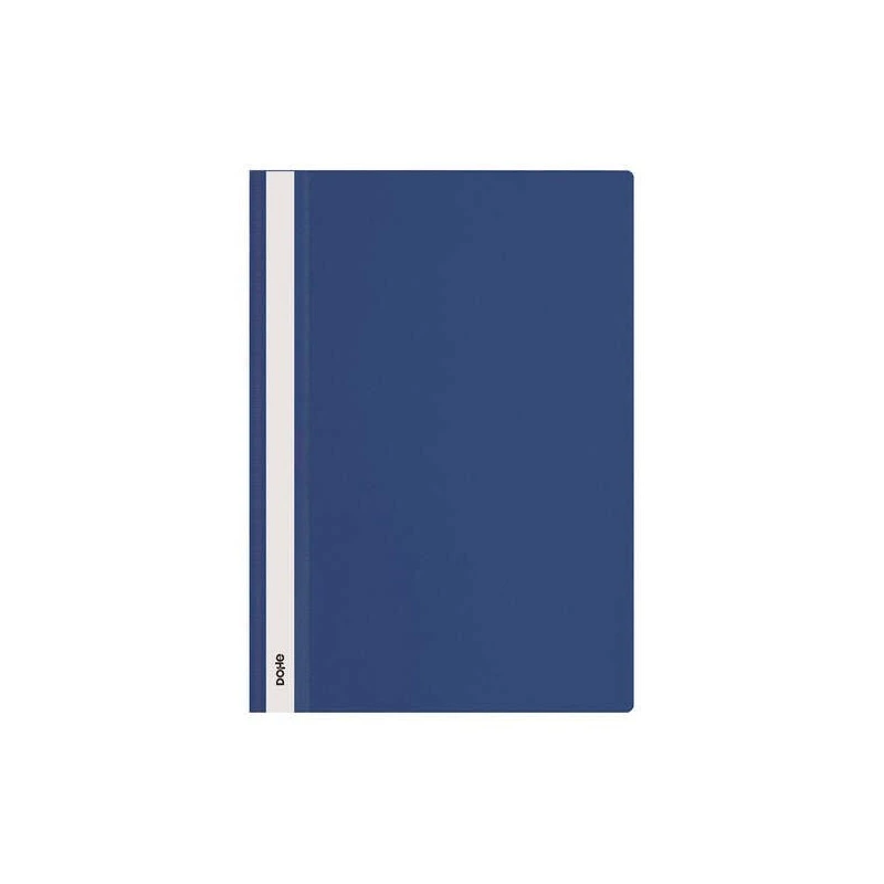 Dohe Report File with Fastener - A4 Size - Transparent Front Cover and Opaque Back - Made of Polypropylene