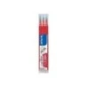 Pilot Pack de 3 Recambios para Frixion Ball / Frixion Clicker - Tinta Gel Borrable - Punta de Bola 0.7mm - Trazo 0.4mm - Color
