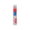 Pilot Pack de 3 Recargas para Frixion Ball / Frixion Clicker - Tinta Gel Apagável - Ponta de Esfera 0.7mm - Traço 0.4mm - Cor