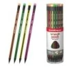 ErichKrause VIVO Lapiz de Grafito con Goma de Borrar - Mina HB - Cuerpo Triangular - Facil Afilado - Agarre Ergonomico